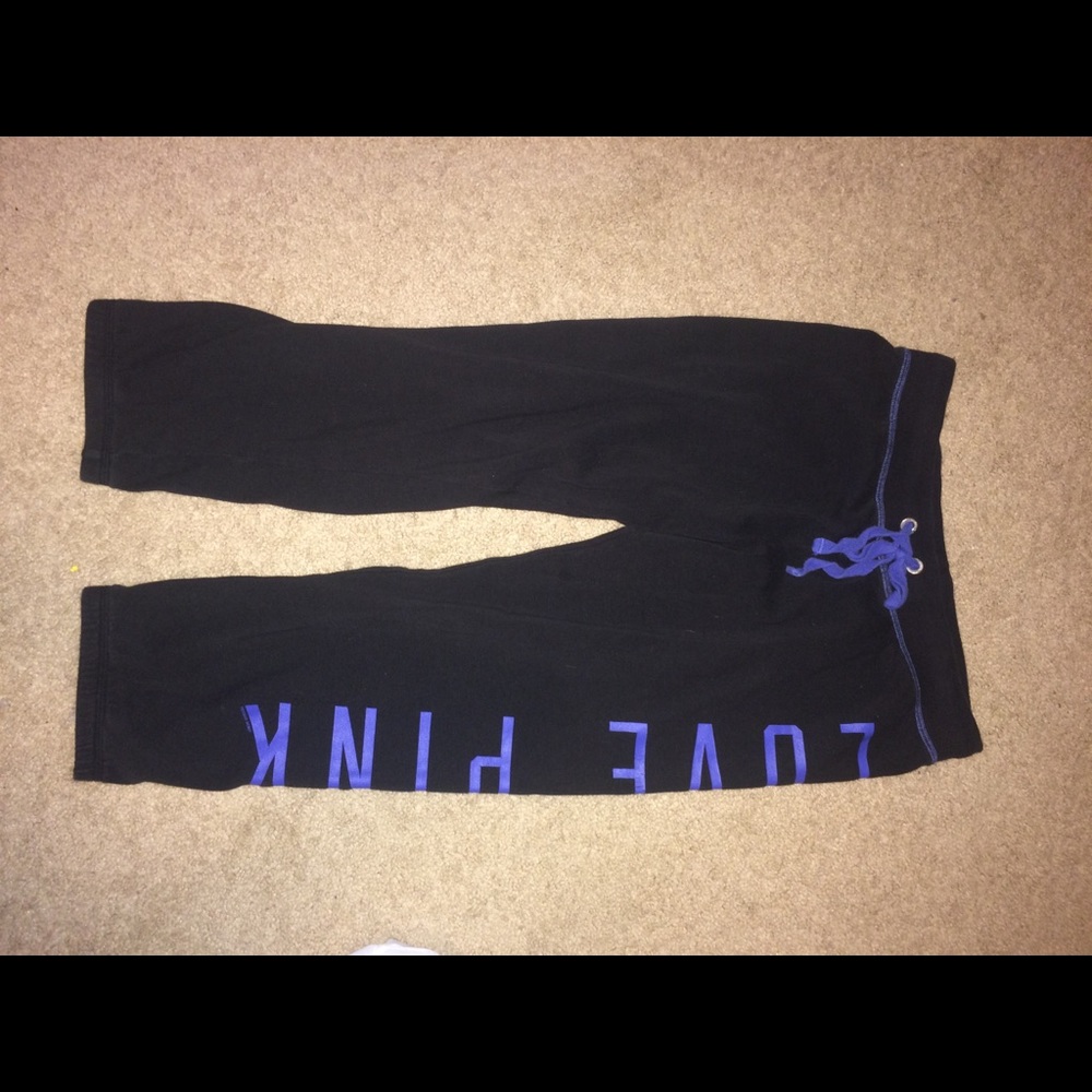 Victoria’s Secret black & blue sweatpants